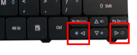 ikon pengaturan brightness pada laptop acer