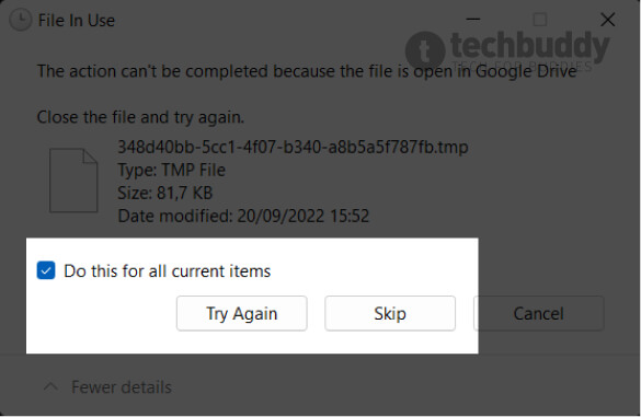 hapus semua data temporary - skip untuk file yang sedang dipakai