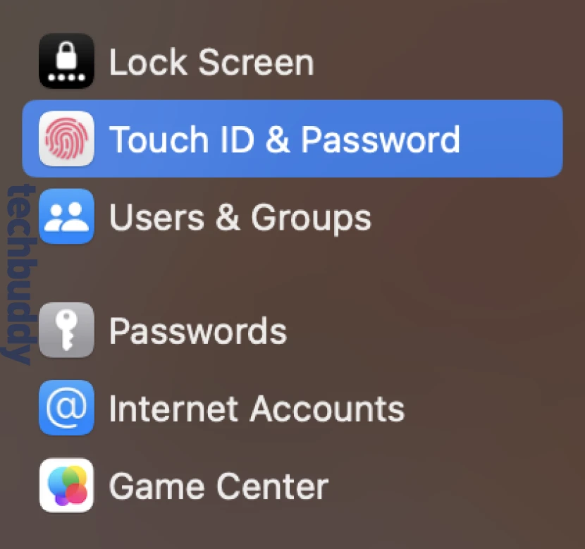 cara aktifkan touch id mac - langkah kedua