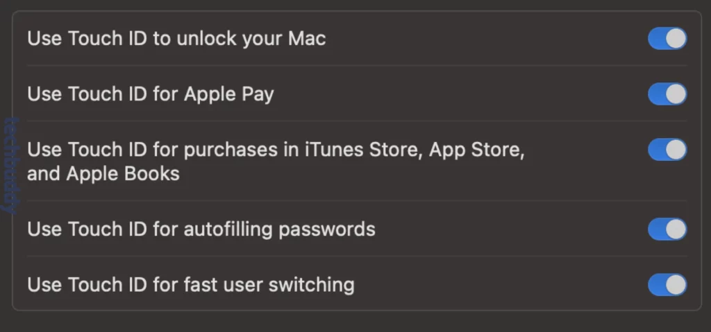 cara aktifkan touch id mac - langkah ketujuh